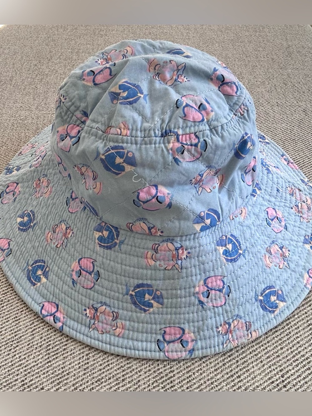 Helmetedt Bucket Hat Fishscape Cotton - Size S/M New With Tag
